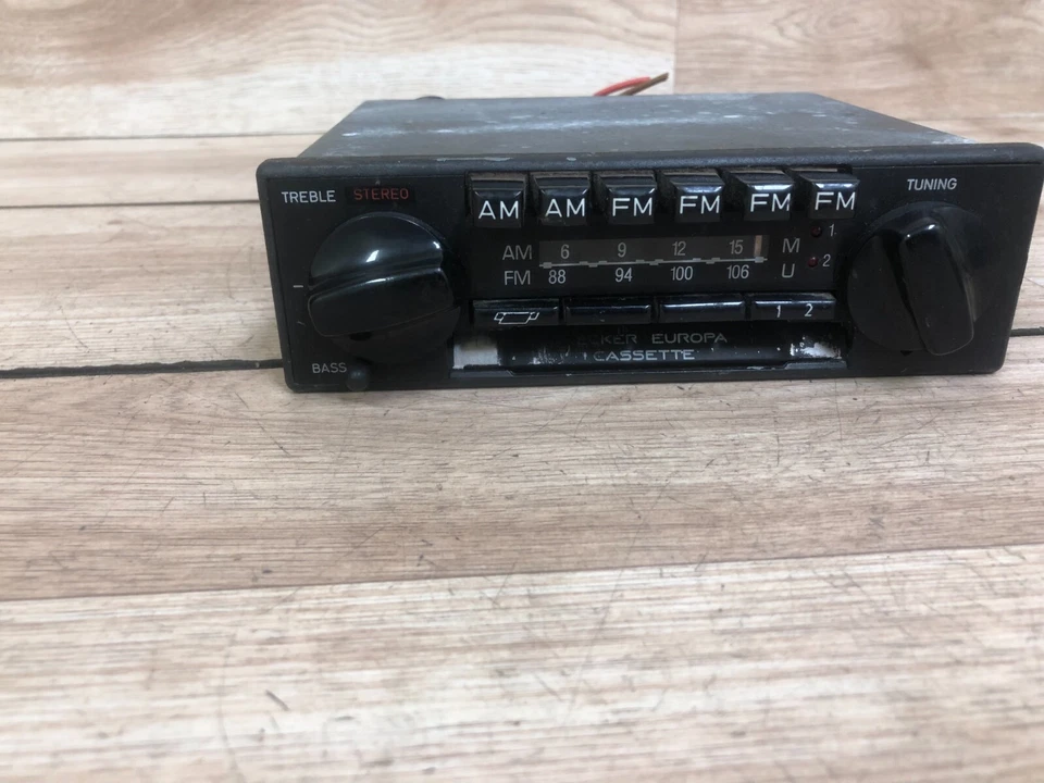 MERCEDES BENZ OEM BECKER EUROPA REPRODUCTOR DE CASSETTE RADIO ESTÉREO PLATAFORMA UNIDAD PRINCIPAL 599 2 Foto 2 de 4