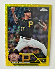 2023 Topps Update Chrome VINCE VELASQUEZ Yellow Mini Diamond Refractor 61/75