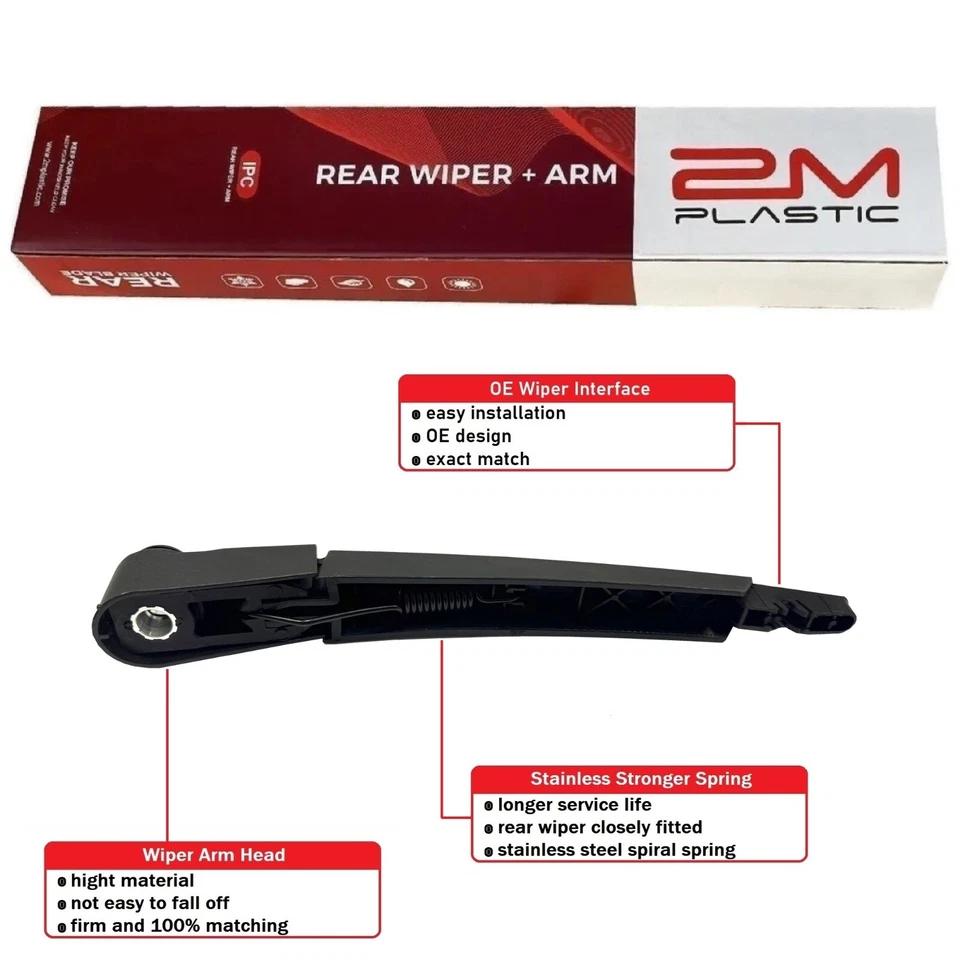 Brazo y cuchilla limpiaparabrisas trasero para SMART FORTWO MK2 2007-2015 calidad OE para todas las estaciones Foto 2 de 3