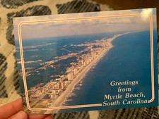 VINTAGE 1989 Greetings from Myrtle Beach South Carolina Southern End Aerial View VINTAGE 1989 Greetings from Myrtle Beach South Carolina Southern End Aerial View