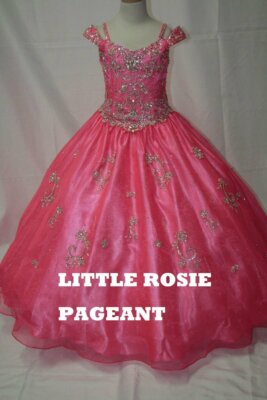Long Pageant Dress LR2029 Flamingo 12 