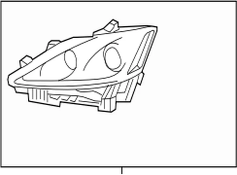 81070-53341 Toyota Unit assy, headlamp, lh 8107053341, New Genuine  