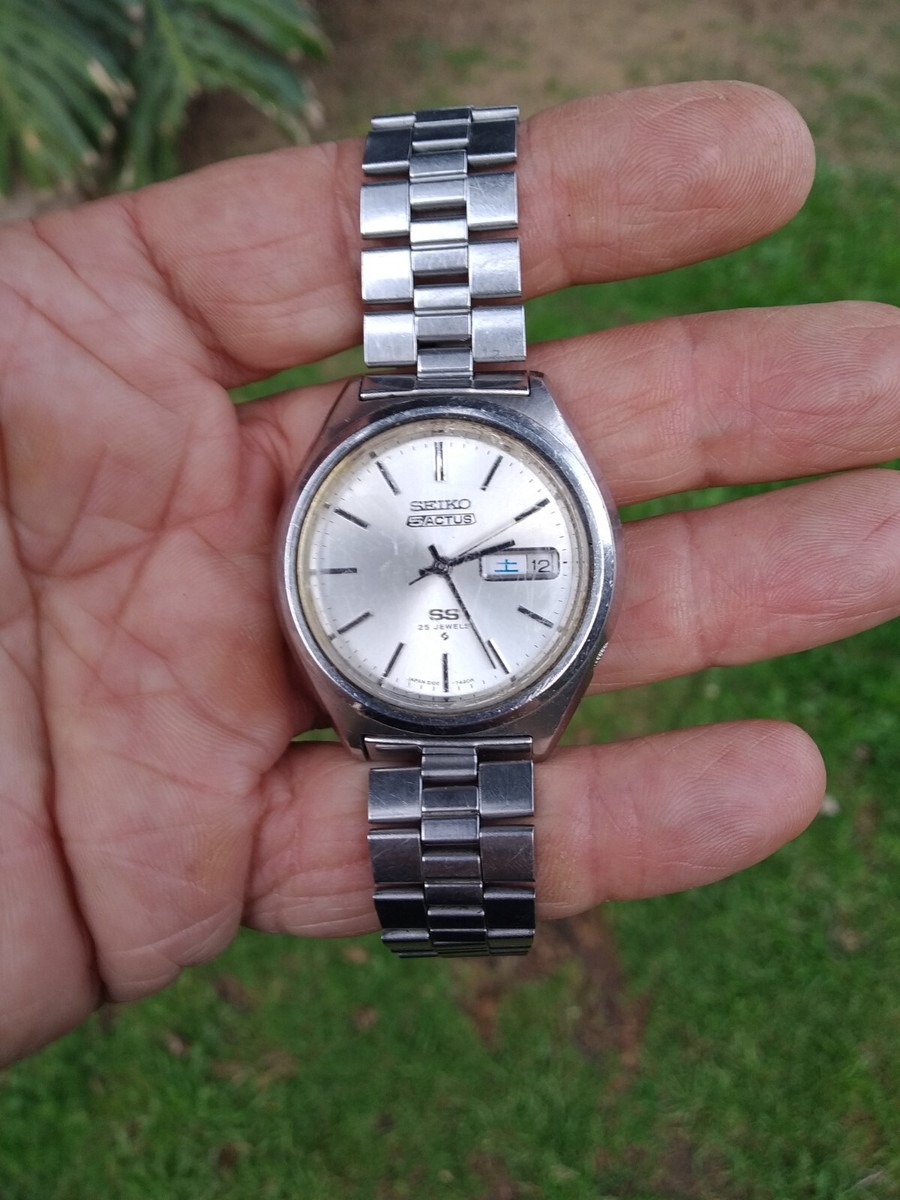 セイコー　5アクタス　6106-7490 セイコー SEIKO 5アクタス 5ACTUS 人気のブラックダイヤル