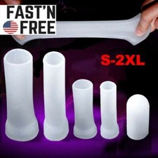 Men's Silicone Penis Vacuum Extender Maximum Protection Sleeve Expander USA