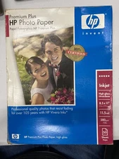 HP Photo Paper High Gloss 8.5"x11" Plus 25 Sheets 11.5 mil 75 lb Premium 
