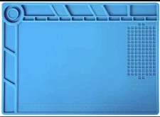 Watchmaker's Silicone Rubber Bench Mat Pad Anti-Slip Jewelry Watch Repair ToolsA