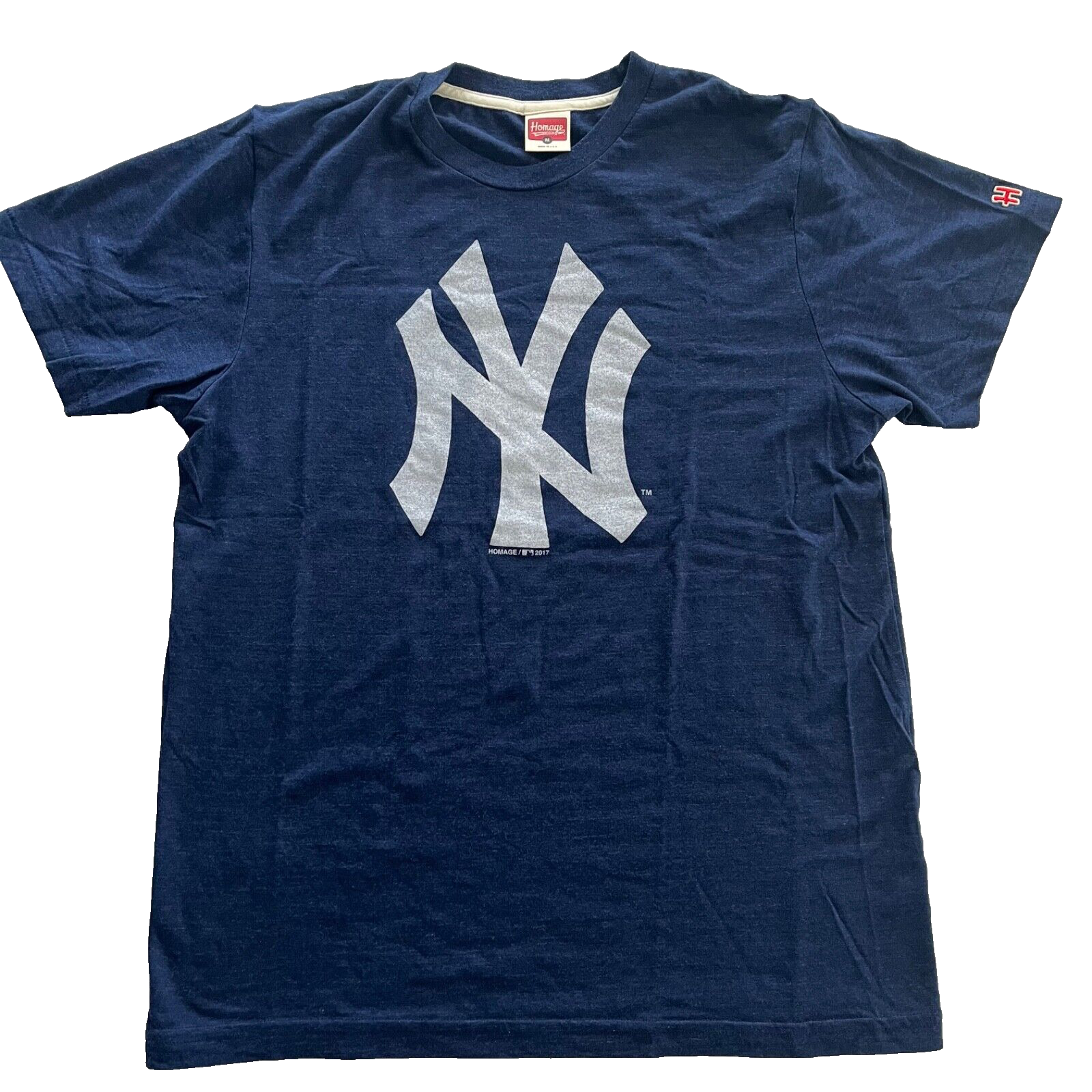 Homage New York Yankees Big Logo T-Shirt Size Medium