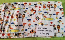 Michael Miller Super Fan Sewing Quilting Fabric 2 3/4 Yards