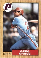 1987 O-Pee-Chee #338 Greg Gross PHILADELPHIA PHILLIES OPC English French