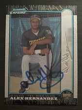 1999 Bowman Chrome #211 Alex Hernandez Pittsburgh Pirates Signed Card Autograph