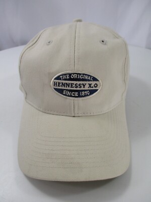 Hennessy X.O. Henny Hat Cap Strap Back White Adjustable Cognac Liquor Bar Men's