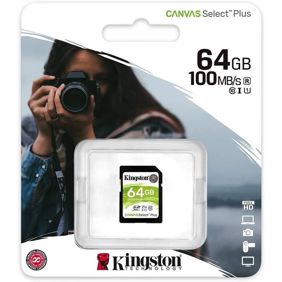 Kingston Canvas Select Plus SDXC 100MBs Class 10 64GB   SDS2/64GB - Image 3 of 3