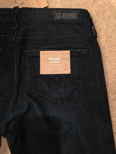 Pantalones de mezclilla AG Adriano Goldschmied FC Alexa MidRise talla 25 nuevos con etiquetas - Imagen 10 de 11