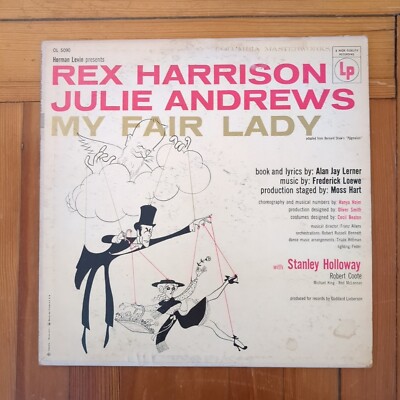 Rex Harrison, Julie Andrews    My Fair Lady Vinyl, LP Columbia    OL 5090 NM 