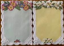 Carol's Rose Garden BOUQUET NOTEPAD Embossed Die-Cut Carol Wilson UPICK Design