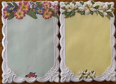 CAROL WILSON FINE ARTS Carol's Rose Garden BOUQUET NOTEPAD Embossed Die-Cut Carol Wilson UPICK Design