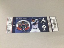 BRAVES 2017 TICKET STUB 6/7/17 VS PHILLIES~Andres Blanco PITCHING DEBUT