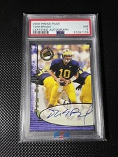 2000 Press Pass Tom Brady RC Rookie Signed AUTO PSA 7 NM “STUNNER”