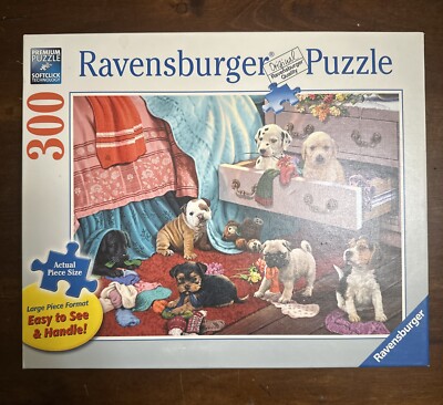 Ravensburger Mischief Makers 300 Large Pc Puzzle Puppies Lab Dalmatian COMPLETE