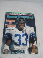 VINTAGE TONY DORSETT COWBOYS aug 12 1985 SPORTS ILLUSTRATED MAGAZINE NFL VTG