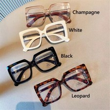 Women Stylish Square Clear Framed Glasses
