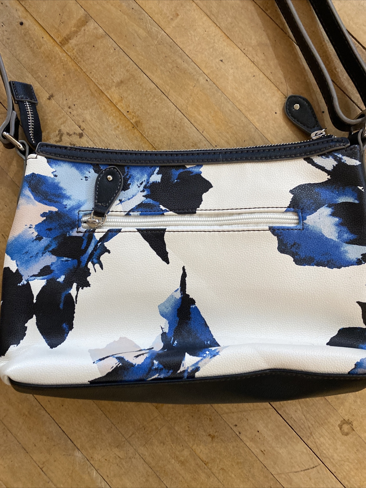 Chaps Multicolor Abstract Adjustable Strap Handba… - image 5