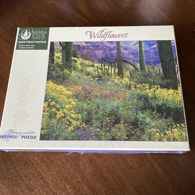 Sierra Club Saguaro Amid Flowering Lupine Cactus Puzzle ~ NIB