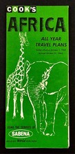 1959 Cook s Africa All Year Travel Plans Sabena Belgian Airlines VTG Brochure