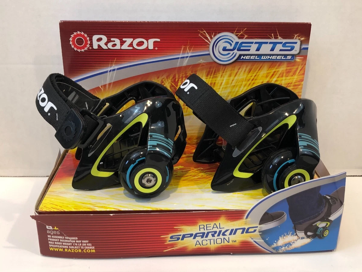 Razor Jetts Heel Wheels Real Sparking Action Age 8 Adjustable