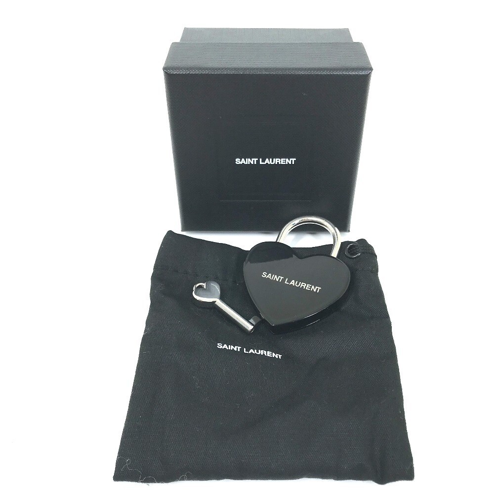 SAINT LAURENT PARIS portachiavi logo cuore borsa ciondolo logo portachiavi