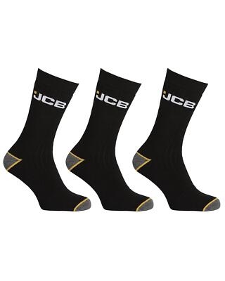  JCB Socke Arbeitsstiefel Outdoor Aktivität Socken - schwarz 6-8,5/9-12 UK Größe