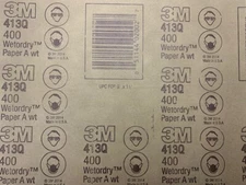 9 X 11 SAND PAPER SHEETS WET OR DRY 3M 413Q  PICK 220 240 320 360 400 500 - 50PC