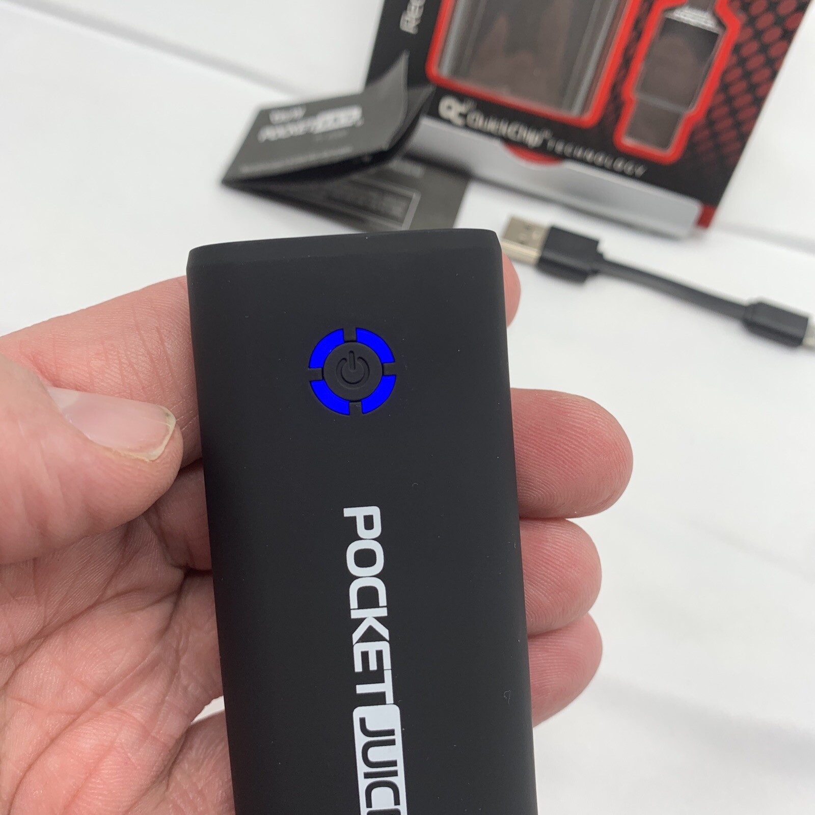 Tzumi Pocket Juice 4000 mAh 5V Safe Fast Mini Portable USB Phone