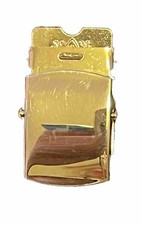 Vintage US Military Solid Brass Web Belt Buckle Made In USA