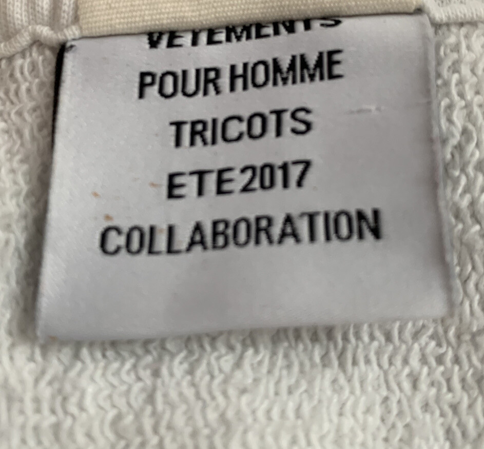 SS17 VETEMENTS X CHAMPION In Progress Hoodie Hooded Sweatshirt Kendall  Jenner