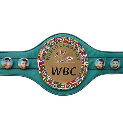 WBC CHAMPIONSHIP BOXING BELT MINI METAL PLATED BELT BRAND NEW  