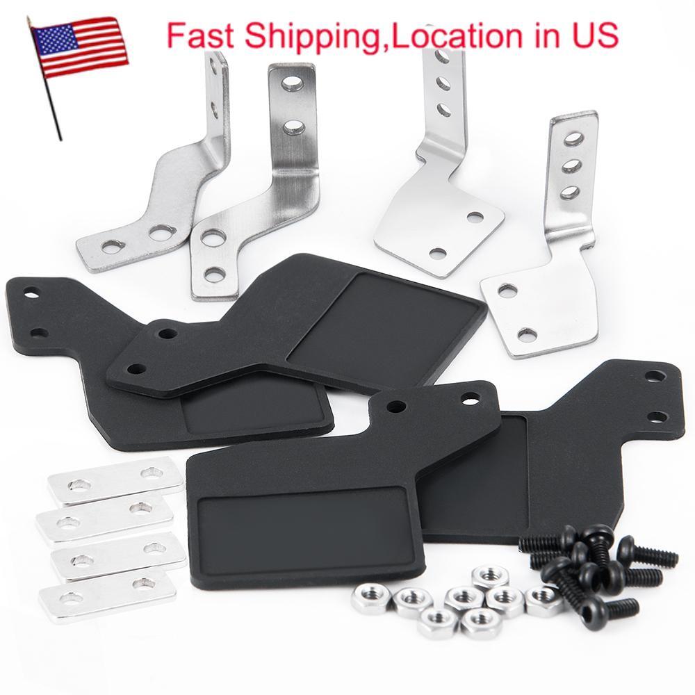 Mud Flaps Rubber Fender Mudguard w/ Fixing Bracket for Traxxas RC 1/18 TRX4M Car-image