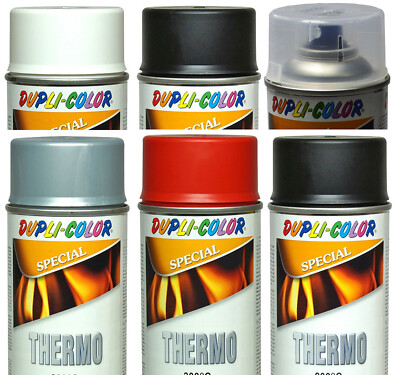 Super Hitzelack Thermolack Silber 800°C - Hochtemperaturlack Für Auspuff & Heizteile
