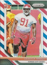 2018 Panini Prizm Derrick Nnadi #265 Red White Blue Prizm SP RC New York Jets