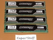 Crucial Ballistix Sport BLS4G3D1609DS1S00.16FMR DDR3 PC3-12800u 4 x 4GB 16GB
