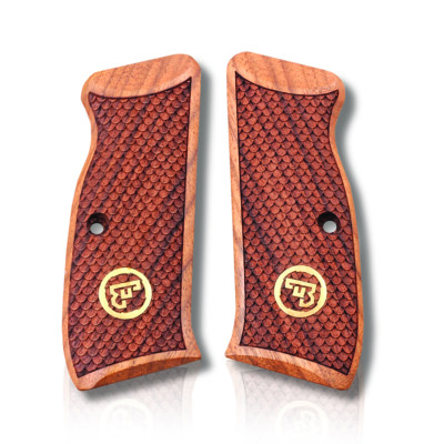 KSD Brand CZ 75 Full Size Compatible Walnut Grips Dragon Skin