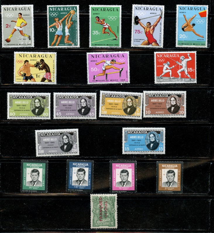 NICARAGUA MNH STAMPS, C579-583,C659-C666,C574-C577,011