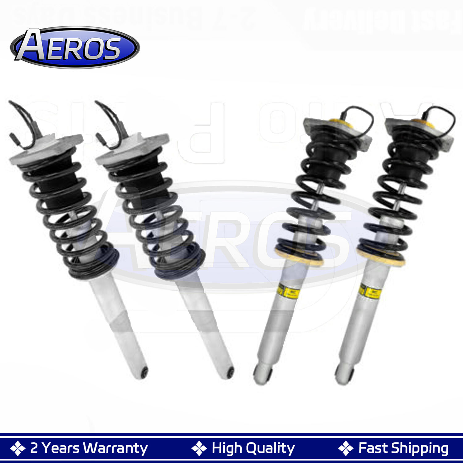 Front & Rear Shock Strut Assys w/Skyhook For Maserati Quattroporte M139 Sport GT