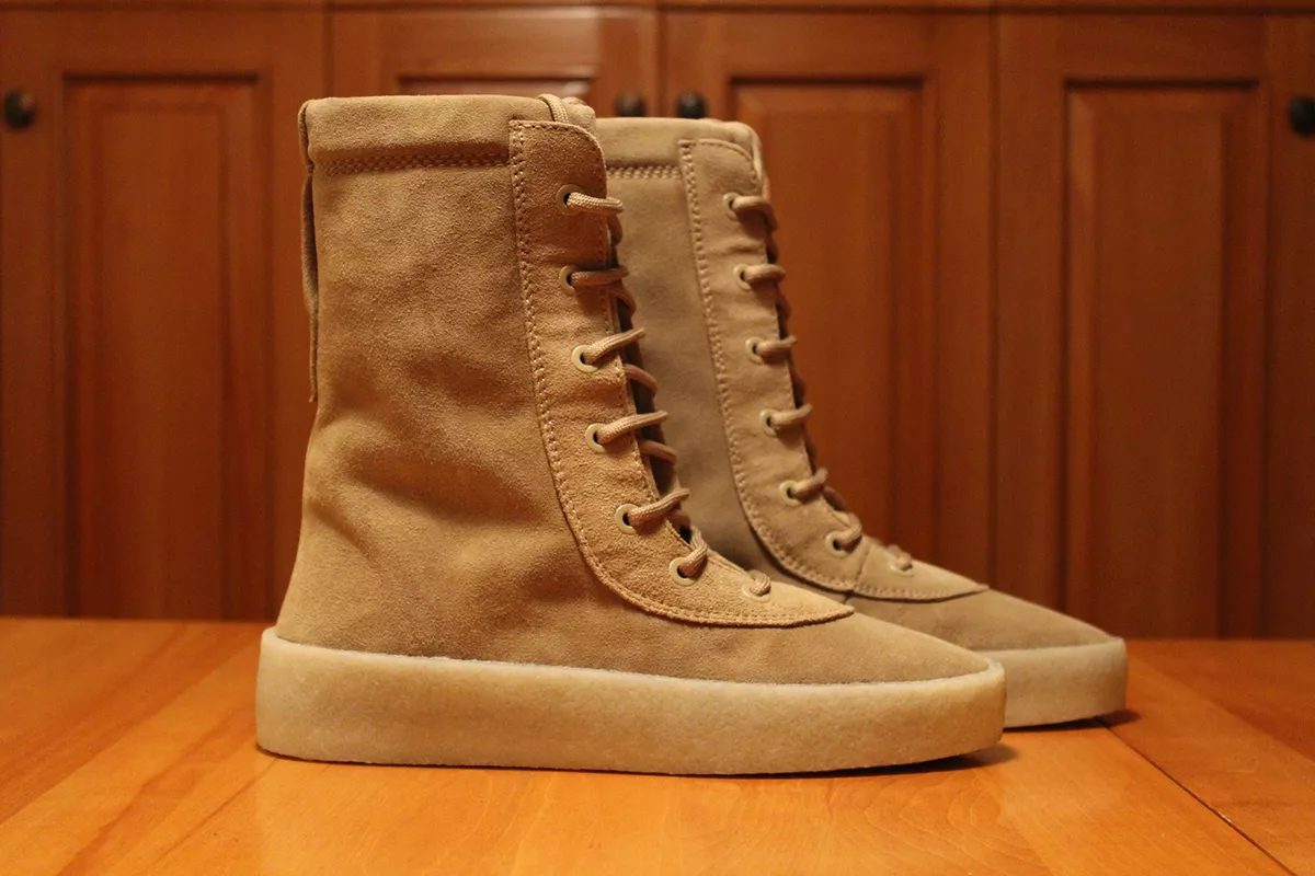 DS Yeezy Season 2 Crepe Boot Size 9 US EUR Luxury Taupe Suede Kanye West