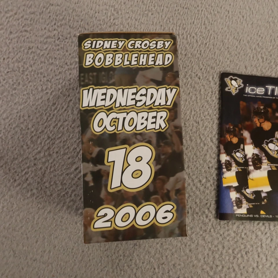 Sidney Crosby Bobblehead October 18 2006 Pittsburgh Penguins Ice Time A4 - Image 2 of 4