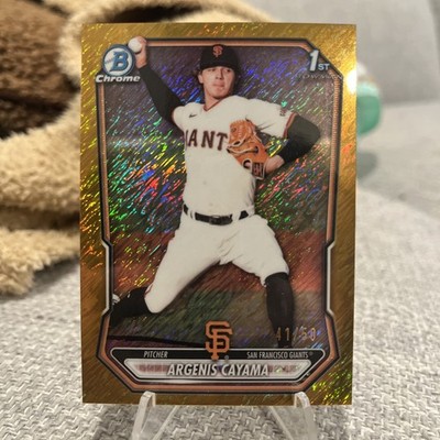 2026 Bowman Argenis Cayama Gold Shimmer Refractor /50 NM RC San Francisco Giants