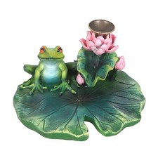 Something Different Lily pad Backflow Incense BurnerOne Size Green  SD6896