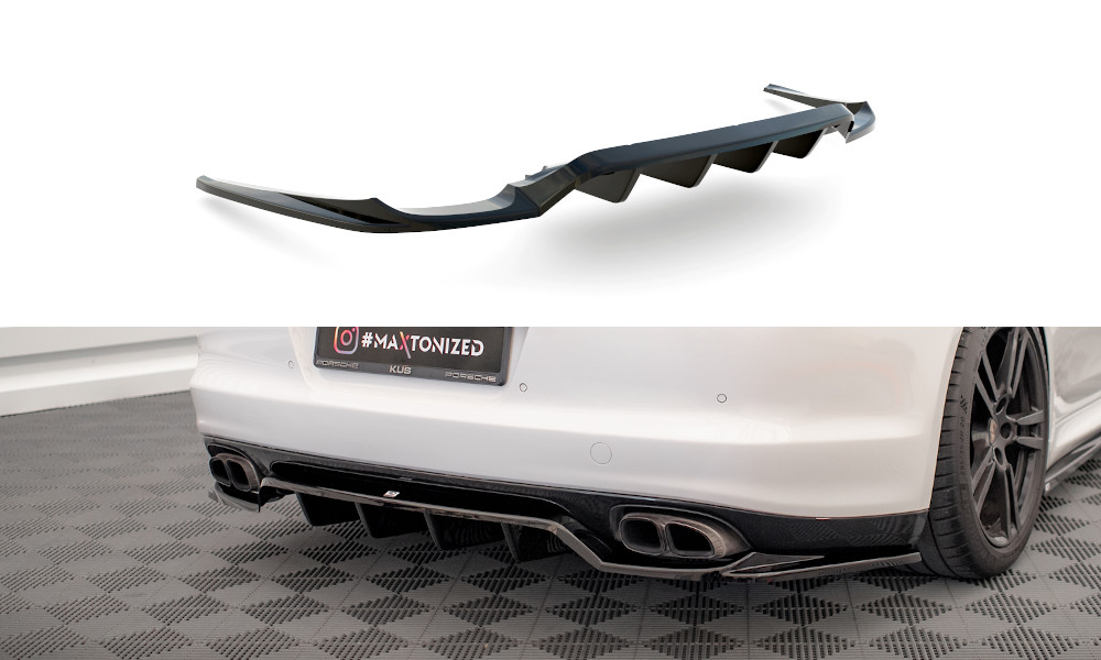Splitter Arrière Maxton Porsche Panamera Turbo 970 pour Look Sport Circuit