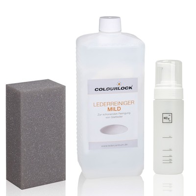 Colourlock Lederreiniger Mild 1 Linkl. 150 ml Schaumspenderflasche & Schwamm
