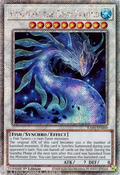 RA04-EN060 Ghoti of the Deep Beyond : Platinum Secret Rare 1st Edition Mint YuGi